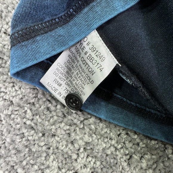 Buckle Black Shirt Mens Small Blue Short Sleeve Henley Acid Wash Tee Casual - Picture 8 of 8